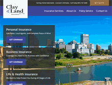 Tablet Screenshot of clayandland.com